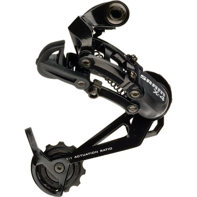 SRAM X4 Rear Derailleur - 7,8,9 Speed, Long Cage, Black SRAM The Bicycle Station