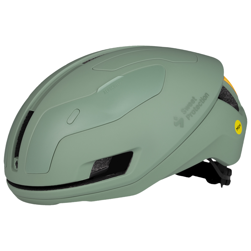 Sweet Potection Falconer Aero 2Vi Mips Helmet - Willow Green - M/L Sweet Protection The Bicycle Station