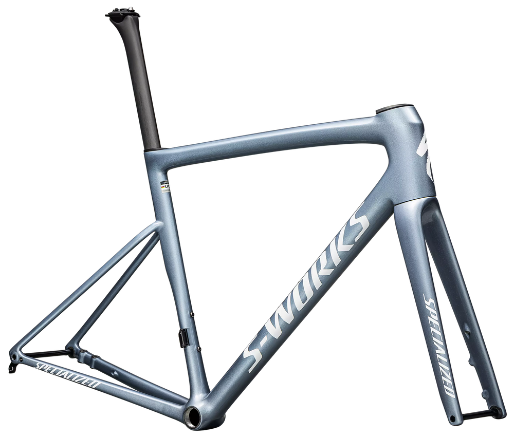 Specialized S-Works Tarmac SL8 Frameset Gloss Glacial Metallic / Red To Gold Pearl / White 49cm Specialized The Bicycle Station