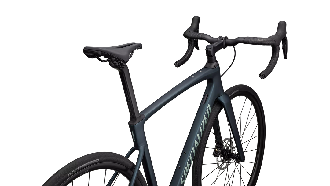 Specialized Roubaix SL8 Comp Satin Deep Lake / White Sage Metallic 49 Specialized The Bicycle Station
