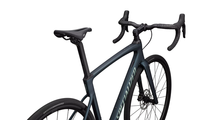 Specialized Roubaix SL8 Comp Satin Deep Lake / White Sage Metallic 49 Specialized The Bicycle Station