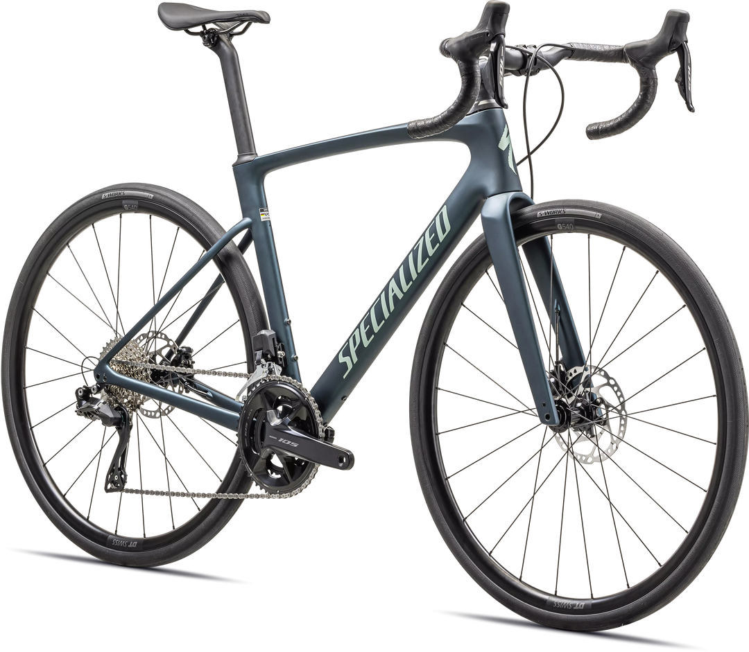 Specialized Roubaix SL8 Comp Satin Deep Lake / White Sage Metallic 49 Specialized The Bicycle Station
