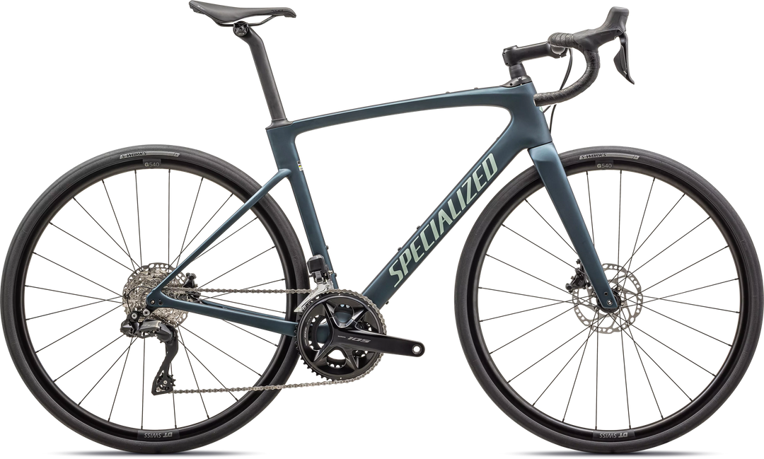 Specialized Roubaix SL8 Comp Satin Deep Lake / White Sage Metallic 49 Specialized The Bicycle Station