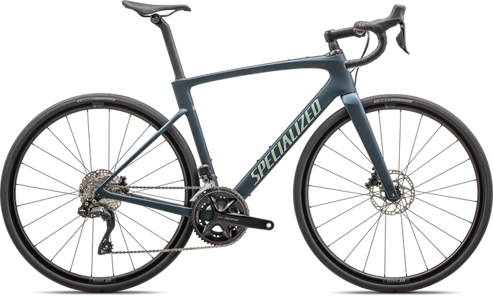 Specialized Roubaix SL8 Comp Satin Deep Lake / White Sage Metallic 49 Specialized The Bicycle Station