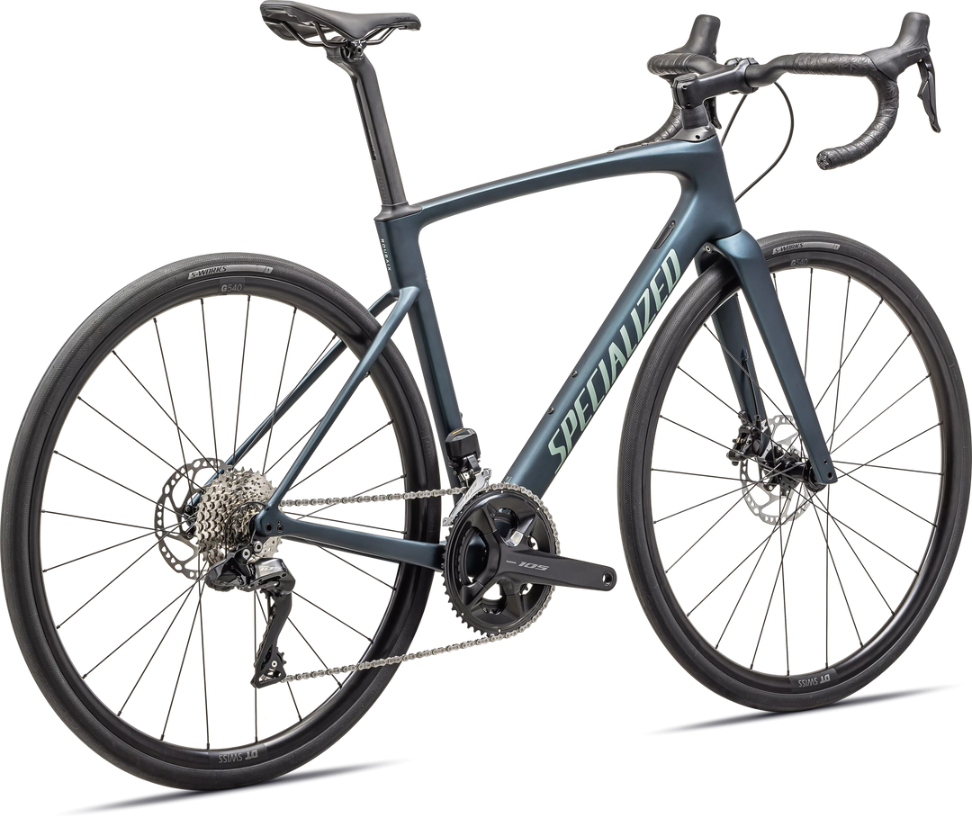 Specialized Roubaix SL8 Comp Satin Deep Lake / White Sage Metallic 49 Specialized The Bicycle Station