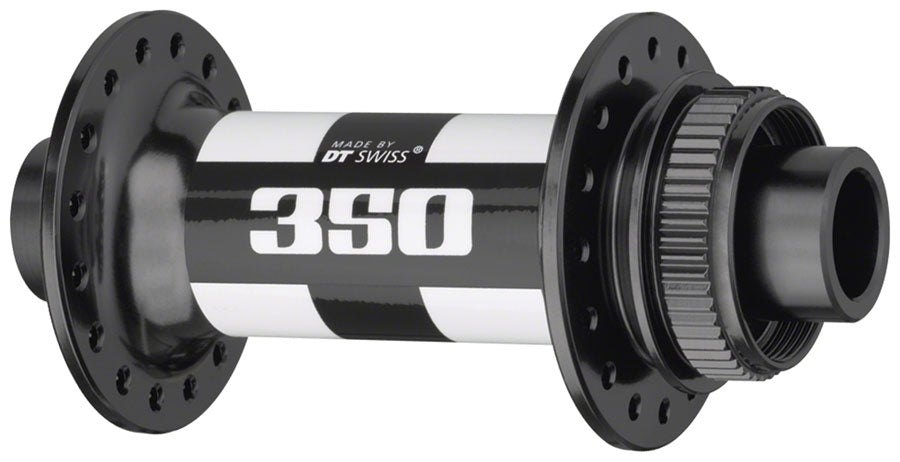 DT Swiss 350 Front Hub - 12 x 100mm, Center-Lock, Black, 32h DT-Swiss The Bicycle Station