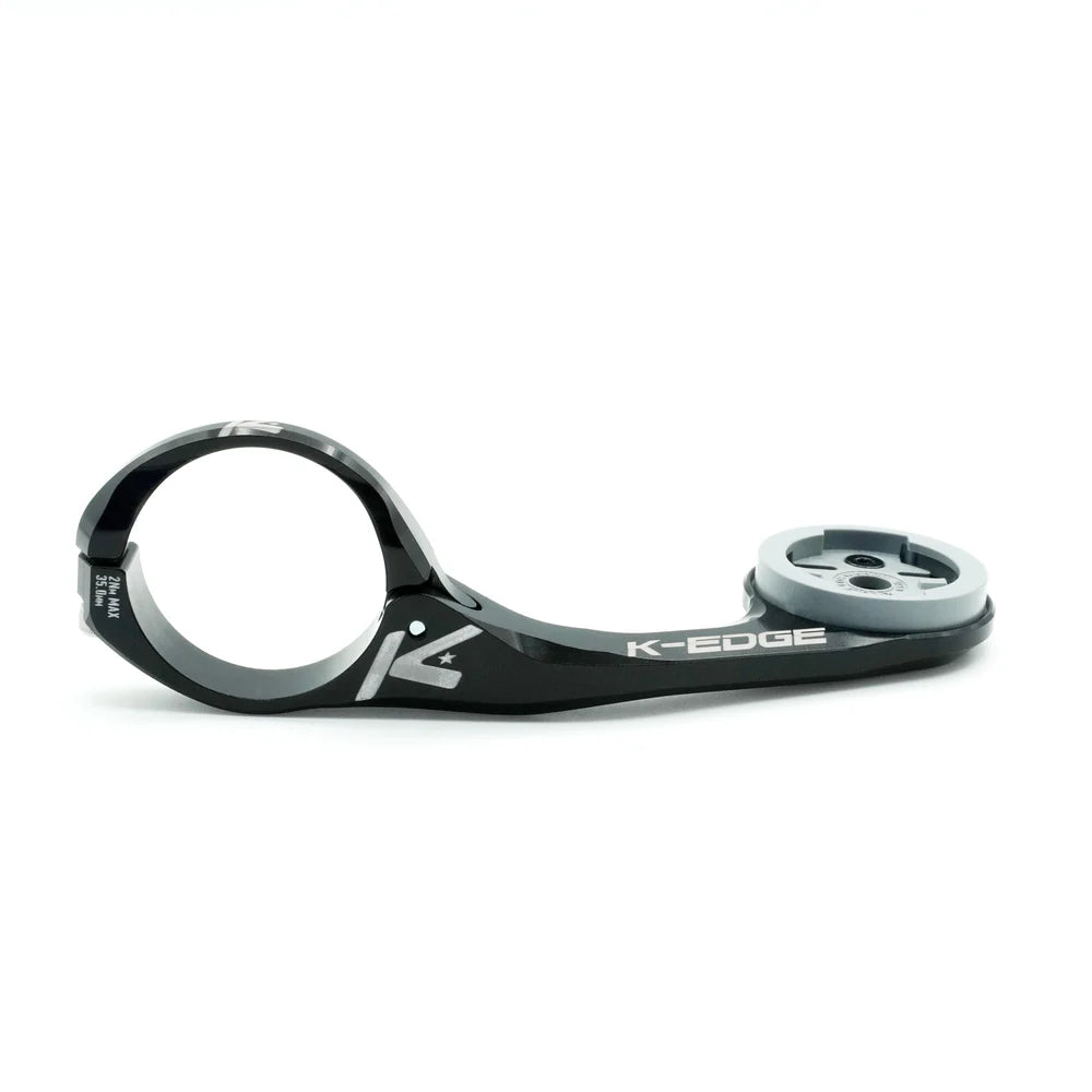 K-EDGE Wahoo MAX XL Computer Mount - 35.0mm, Black Anodize K-Edge The Bicycle Station