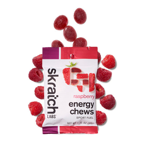 Skratch Labs Energy Chews Sport Fuel Raspberry Single Pack Skratch Labs The Bicycle Station