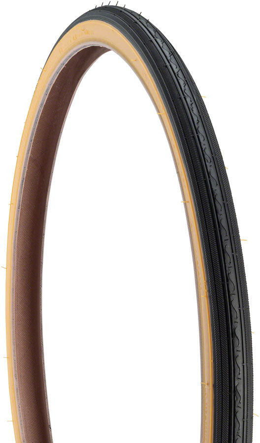 Kenda Street K40 Tire - 24 x 1-3/8, Clincher, Wire, Black/Tan, 22tpi Kenda The Bicycle Station