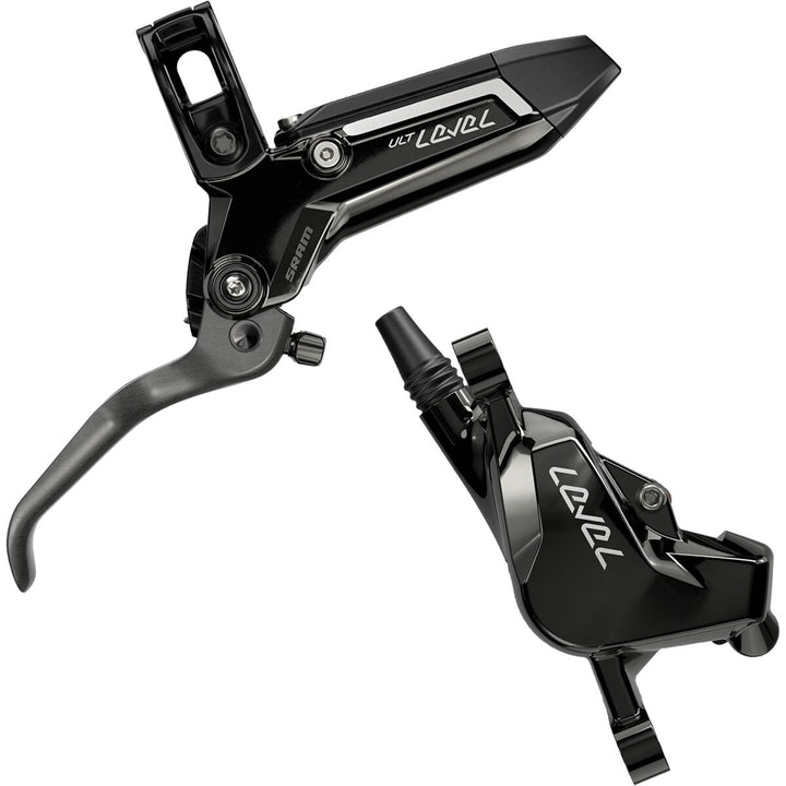 SRAM Level Ultimate Stealth Disc Brake 2 Piston - Carbon Lever, Ti Hardware, Reach Adj, Black Ano Front 950mm Hose (includes MMX Clamp, Rotor/Bracket sold separately) C1 SRAM The Bicycle Station