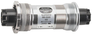 Shimano 105 BB-5500 68x118.5mm Octalink V1 Spline English Bottom Bracket Shimano The Bicycle Station