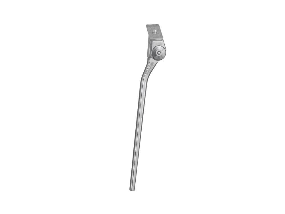 Greenfield 305mm KS2-S Kickstand with Retro-kit Top Plate for Improved Clearance: Silver Greenfield The Bicycle Station