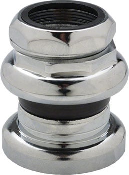 Tange-Seiki Passage New 1" Threaded Headset: 27.0mm Crown Race Chrome Tange-Seiki The Bicycle Station