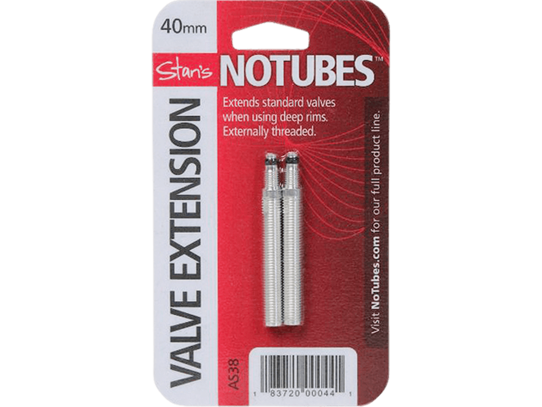 Stan's NoTubes Threaded Valve Extender 40mm, 2 pack Stan's Notubes The Bicycle Station