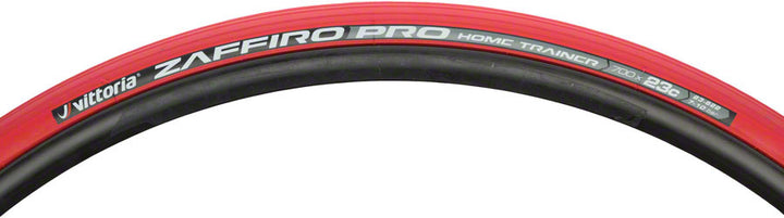 Vittoria Zaffiro Pro Home Trainer Tire - 700 x 23, Folding, Clincher, Red Vittoria The Bicycle Station