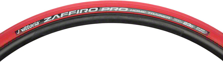 Vittoria Zaffiro Pro Home Trainer Tire - 700 x 23, Folding, Clincher, Red Vittoria The Bicycle Station