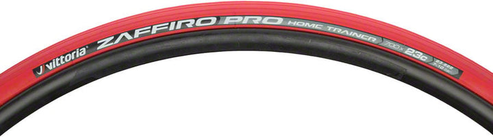 Vittoria Zaffiro Pro Home Trainer Tire - 700 x 23, Folding, Clincher, Red Vittoria The Bicycle Station