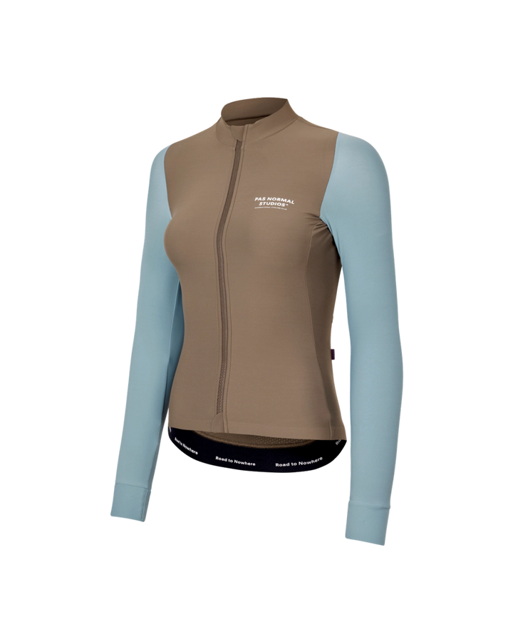 Women's Mechanism Long Sleeve Jersey - Dusty Blue / Dark Stone