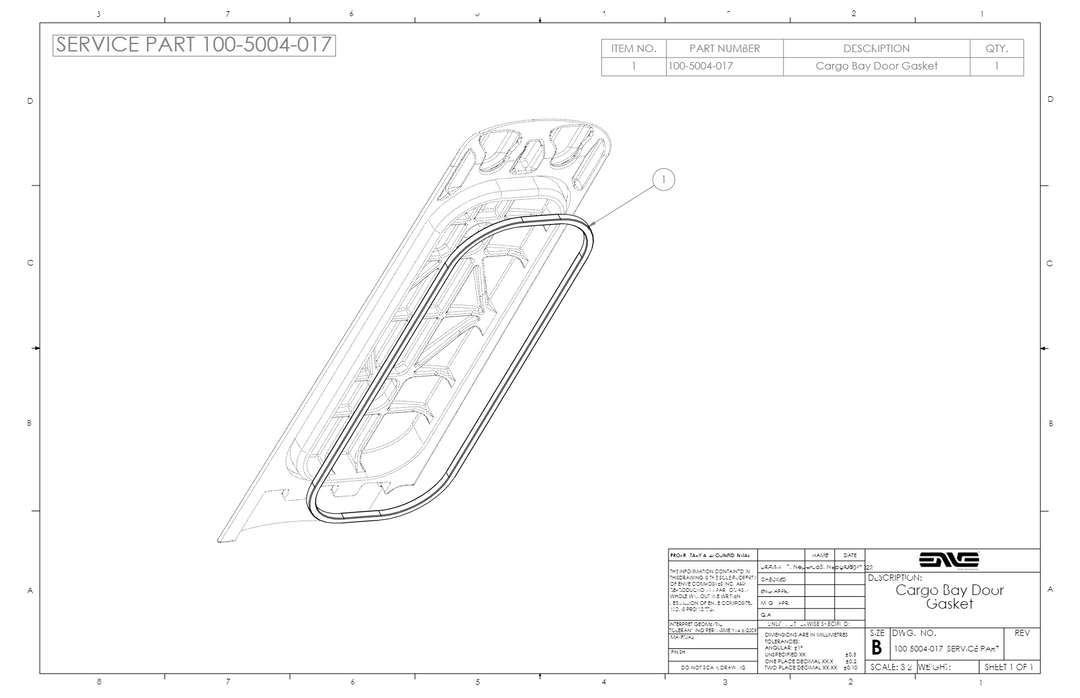 ENVE Cargo Bay Door Gasket Enve The Bicycle Station