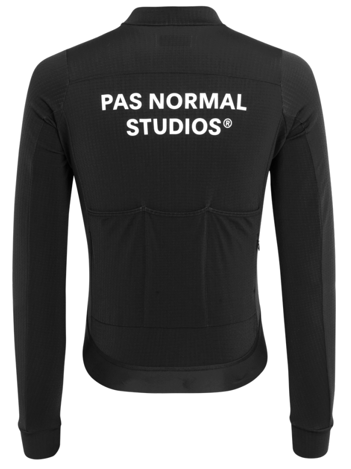 Pas Normal Studios Men's Essential Long Sleeve Jersey - Black Pas Normal Studios The Bicycle Station