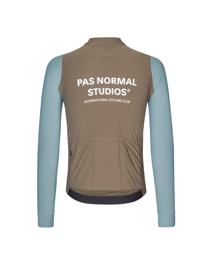 Men's Mechanism Long Sleeve Jersey - Dusty Blue / Dark Stone Medium