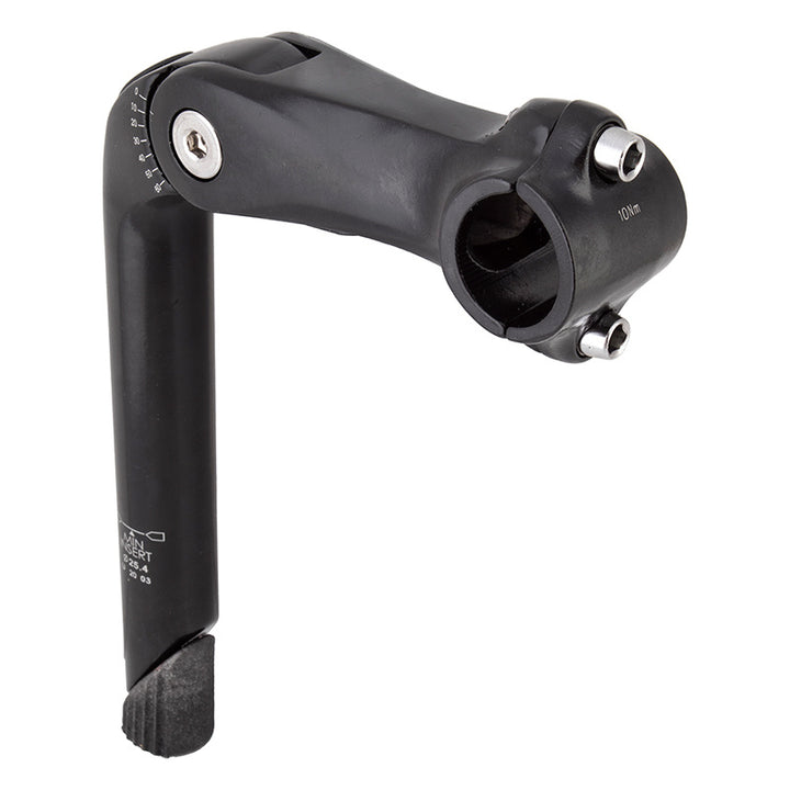 Sunlite Adjustable Stem1-1/8inx110x180 25.4 Clamp Black