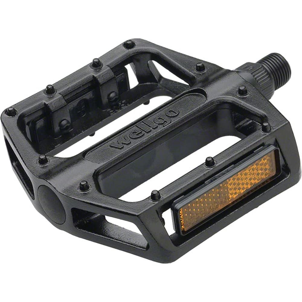 Wellgo B087 Pedals - Platform, Aluminum, 9/16", Black Wellgo The Bicycle Station