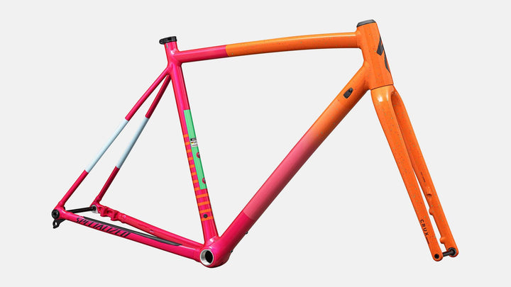 Specialized Crux DSW Frameset Gloss Amber Glow / Vivid Pink / Metallic Midnight Shadow / Speckle 52