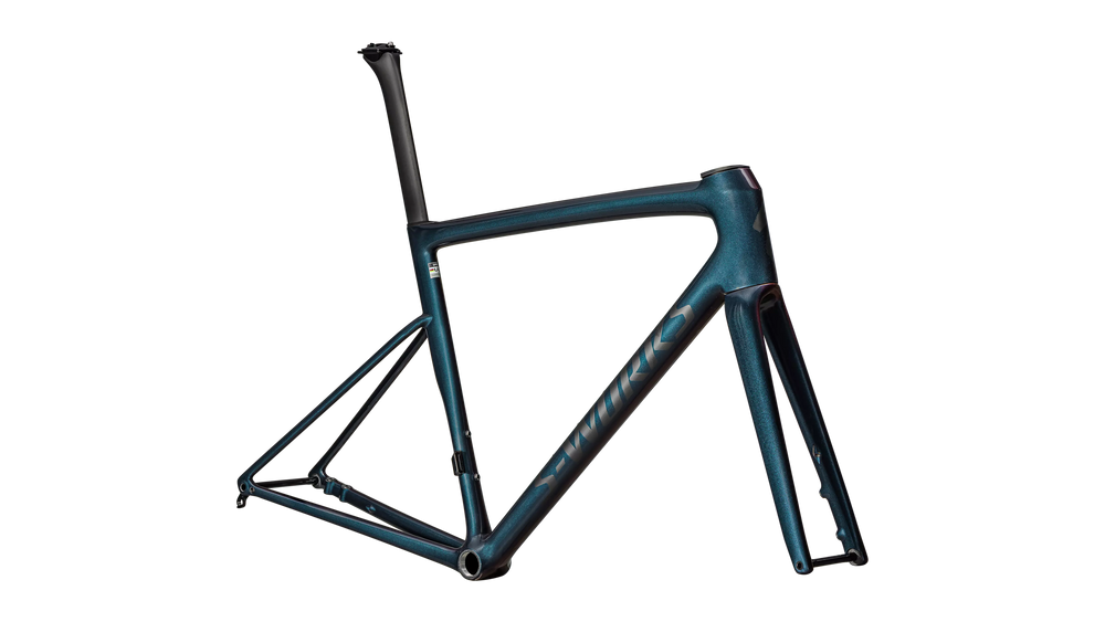 Specialized S-Works Tarmac SL8 Frameset Gloss Red To Black Pearl Over Deep Lake Metallic / Satin Metallic Obsidian 49 Specialized The Bicycle Station