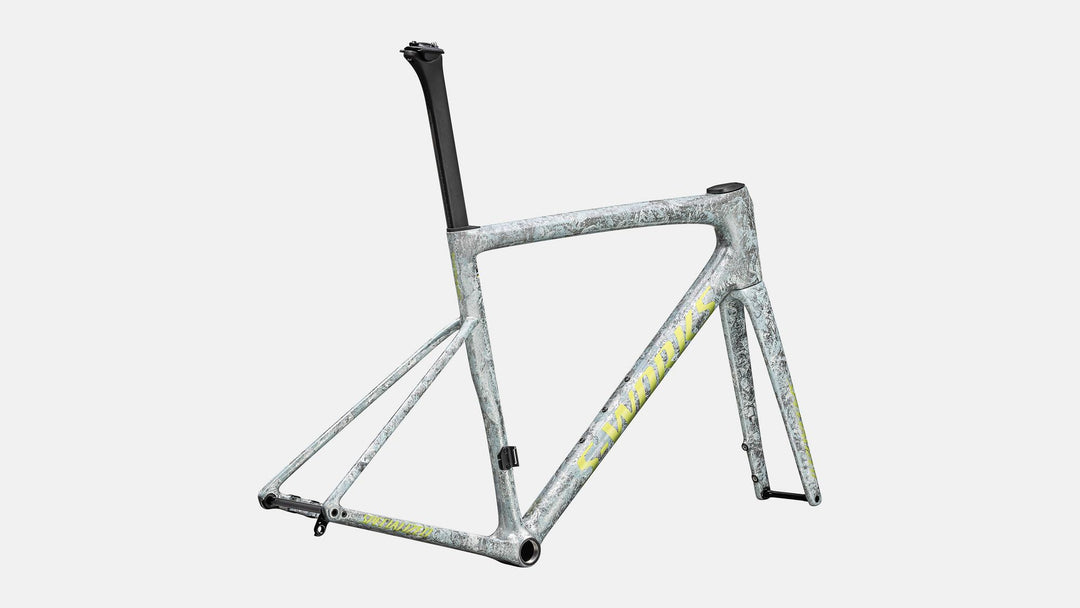 Specialized S-Works Tarmac SL8 Frameset 58 Satin Liquid Silver / Multi-Color Dry Impasto / Gloss Team Yellow Tint