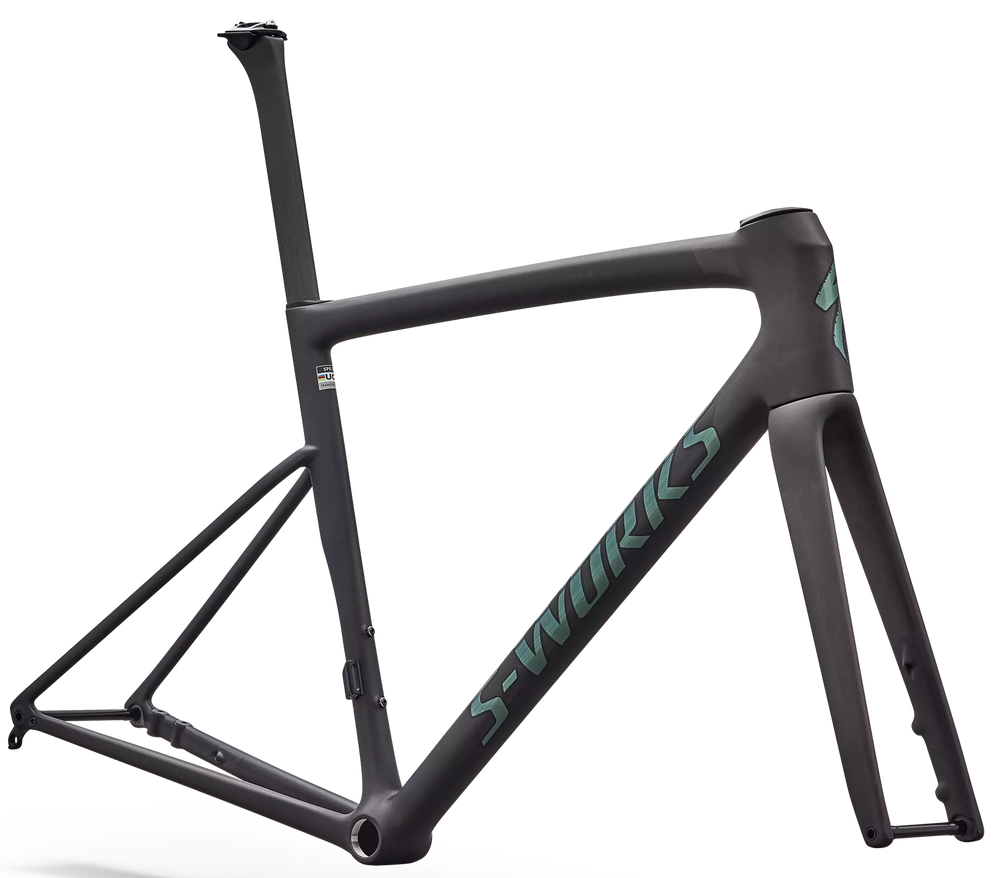 Specialized S-Works Tarmac SL8 Frameset Ready To Paint Raw Carbon / Gloss Premium Fjord 58cm Specialized The Bicycle Station