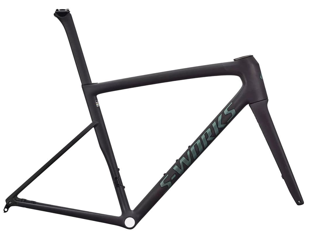 Specialized S-Works Tarmac SL8 Frameset Ready To Paint Raw Carbon / Gloss Premium Fjord 58cm Specialized The Bicycle Station