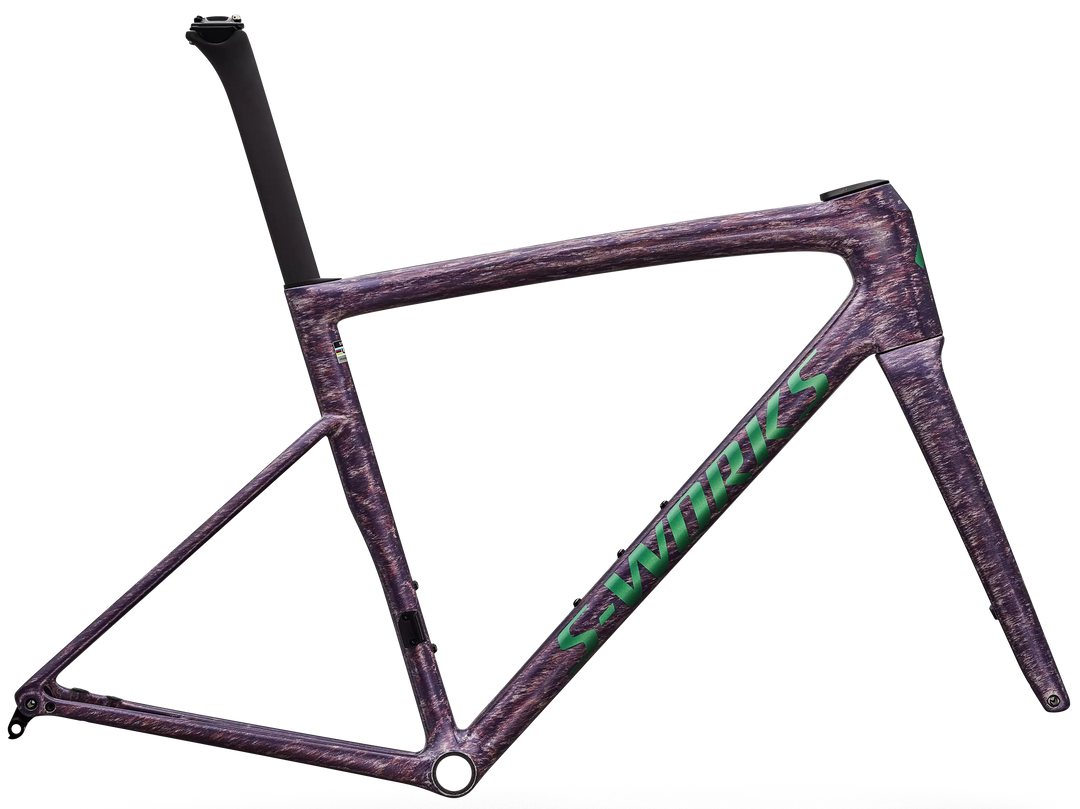 Specialized S-Works Tarmac SL8 Frameset Gloss Dolomite Metallic / Directional Brush / Oasis Tint Over Liquid Metal 52cm Specialized The Bicycle Station
