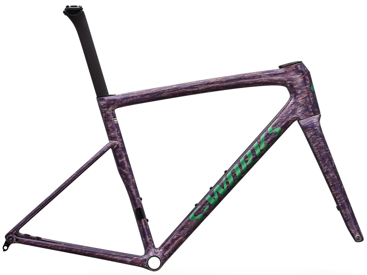 Specialized S-Works Tarmac SL8 Frameset Gloss Dolomite Metallic / Directional Brush / Oasis Tint Over Liquid Metal 52cm Specialized The Bicycle Station