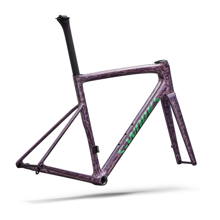 Specialized S-Works Tarmac SL8 Frameset Gloss Dolomite Metallic / Directional Brush / Oasis Tint Over Liquid Metal 52cm Specialized The Bicycle Station