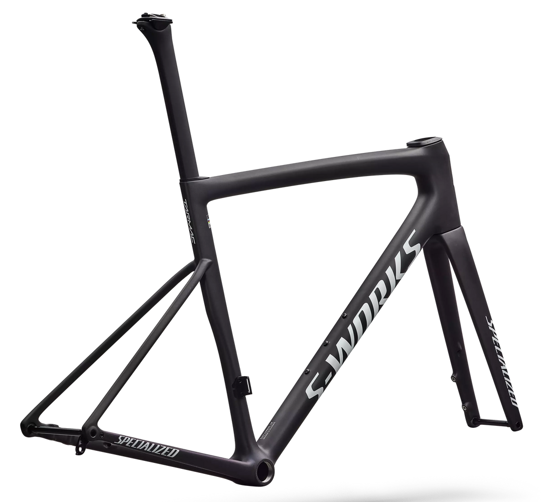 Specialized S-Works Tarmac SL8 Frameset Satin Carbon / Cyan to Blue Viavi Pearl Front Edge Fade / Metallic White Silver 56cm Specialized The Bicycle Station