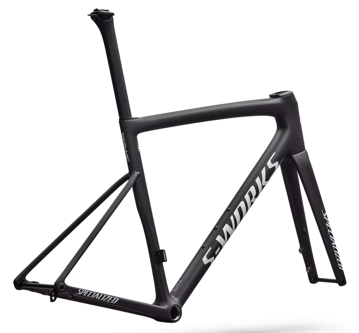 Specialized S-Works Tarmac SL8 Frameset Satin Carbon / Cyan to Blue Viavi Pearl Front Edge Fade / Metallic White Silver 56cm Specialized The Bicycle Station