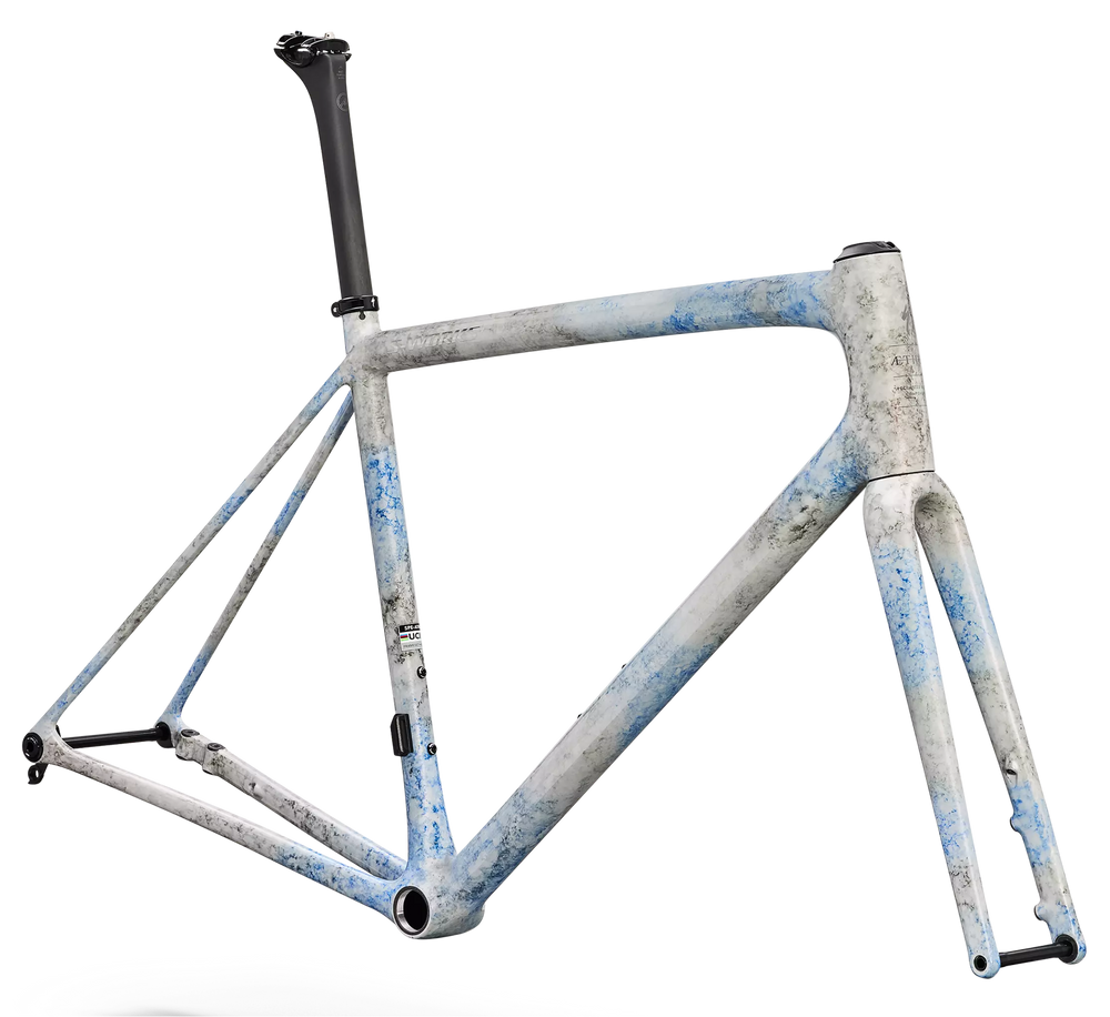 Specialized S-Works Aethos 2 Frameset Gloss Blue + Black Ink Wash / Chrome 56cm Specialized The Bicycle Station