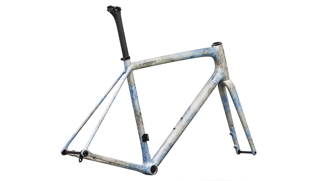 Specialized S-Works Aethos 2 Frameset Gloss Blue + Black Ink Wash / Chrome 56cm Specialized The Bicycle Station