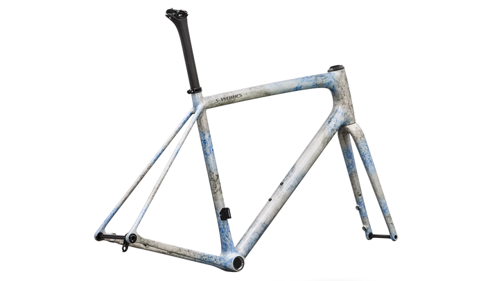 Specialized S-Works Aethos 2 Frameset Gloss Blue + Black Ink Wash / Chrome 56cm Specialized The Bicycle Station