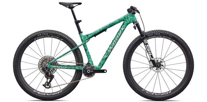 Specialized S-Works Epic World Cup SRAM XX SL AXS, RockShox Ultimate Flight Attendant Gloss Oasis Multi Dry Impasto / Liquid Metal Small Specialized The Bicycle Station