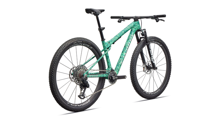 Specialized S-Works Epic World Cup SRAM XX SL AXS, RockShox Ultimate Flight Attendant Gloss Oasis Multi Dry Impasto / Liquid Metal Small Specialized The Bicycle Station