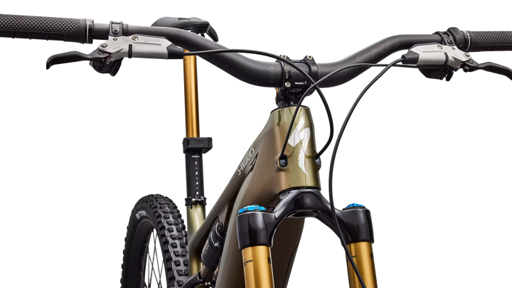 Specialized S-Works Turbo Levo 4 Gloss Laurel Green / Burnt Gold / Chrome S4 Specialized The Bicycle Station