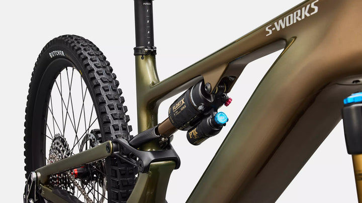 Specialized S-Works Turbo Levo 4 Gloss Laurel Green / Burnt Gold / Chrome S4 The Bicycle Station The Bicycle Station