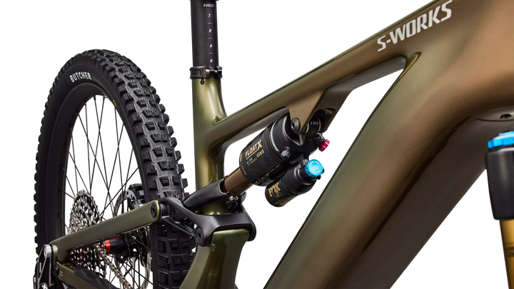 Specialized S-Works Turbo Levo 4 Gloss Laurel Green / Burnt Gold / Chrome S4 Specialized The Bicycle Station