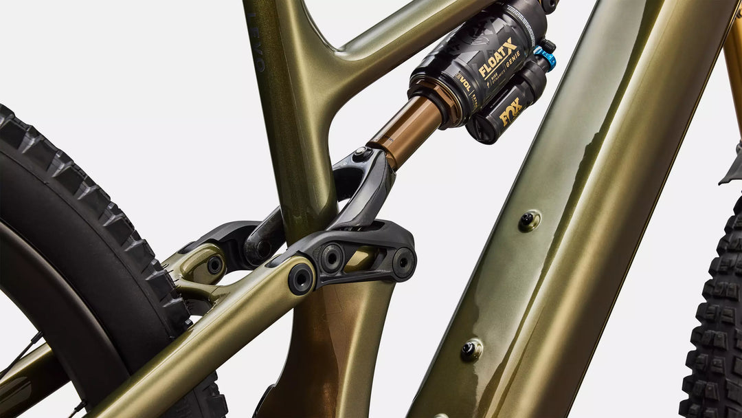 Specialized S-Works Turbo Levo 4 Gloss Laurel Green / Burnt Gold / Chrome S4 The Bicycle Station The Bicycle Station