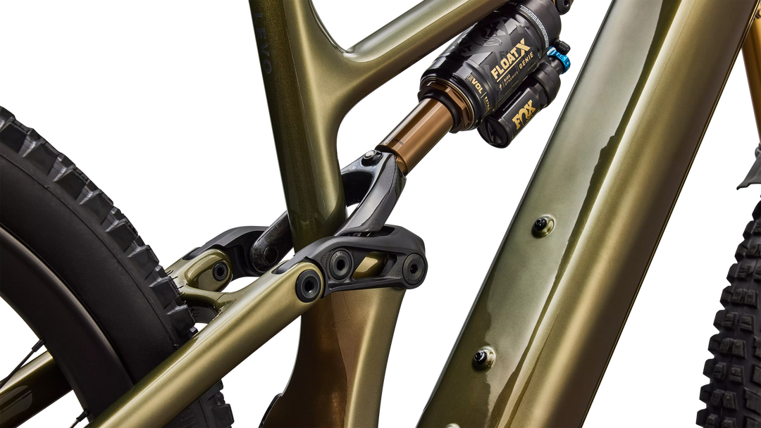 Specialized S-Works Turbo Levo 4 Gloss Laurel Green / Burnt Gold / Chrome S4 Specialized The Bicycle Station