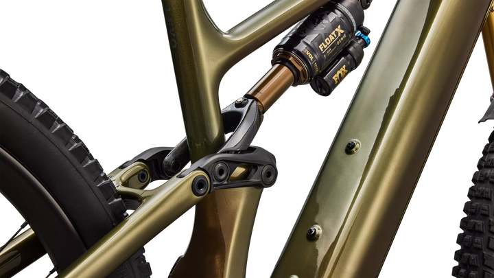 Specialized S-Works Turbo Levo 4 Gloss Laurel Green / Burnt Gold / Chrome S4 Specialized The Bicycle Station