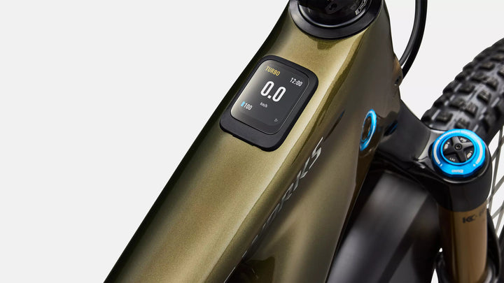 Specialized S-Works Turbo Levo 4 Gloss Laurel Green / Burnt Gold / Chrome S4 The Bicycle Station The Bicycle Station