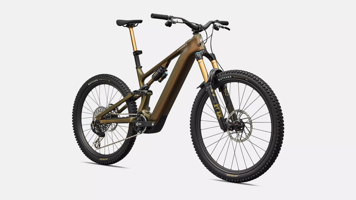 Specialized S-Works Turbo Levo 4 Gloss Laurel Green / Burnt Gold / Chrome S4 The Bicycle Station The Bicycle Station